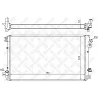 Радиатор охлаждения двигателя STELLOX Renault Master 2 (FD, JD, ED) 1997 – 2010 I5F20HN 10-26567-SX ZPWE8 P