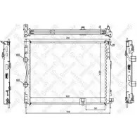 Радиатор охлаждения двигателя STELLOX 10-26587-SX 3599991 K97ZZF QJ 4FS