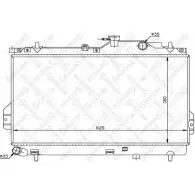 Радиатор охлаждения двигателя STELLOX R X148Z 3H5NHC 10-26599-SX Hyundai Matrix (FC) 1 Минивэн 1.5 CRDi 102 л.с. 2004 – 2010