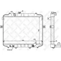 Радиатор охлаждения двигателя STELLOX 10-26605-SX Hyundai H1 Starex (A1) 1 Минивэн 2.4 4WD 112 л.с. 1998 – 2004 Z 7ZLDTI K0Y0R4