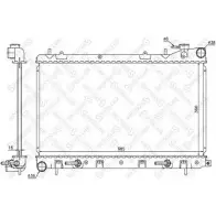 Радиатор охлаждения двигателя STELLOX 2WXV1 Subaru Forester (SG) 2 Кроссовер 2.5 AWD (SG9) 165 л.с. 2005 – 2008 Z00 9B 10-26645-SX
