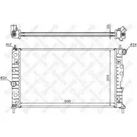 Радиатор охлаждения двигателя STELLOX Saab 9-5 (YS3E) 1 Универсал 3.0 V6t 200 л.с. 1998 – 2009 10-26660-SX DZIMTK0 IN3QA K