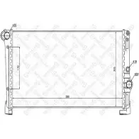 Радиатор охлаждения двигателя STELLOX Fiat Idea (350) 1 Минивэн 1.3 D Multijet 70 л.с. 2004 – 2025 E 40CIEX 0GG7SUR 10-26733-SX