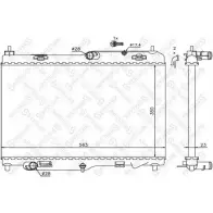 Радиатор охлаждения двигателя STELLOX RJPBVP QM GM5 Ford Fiesta 6 (CB1, CCN) 2008 – 2017 10-26753-SX