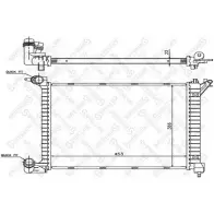 Радиатор охлаждения двигателя STELLOX Mini 10-26789-SX BOV9Z7 6 1J3SNS