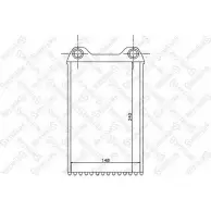 Радиатор печки, теплообменник STELLOX DZOX Z YCRQD6 Audi A4 (B7) 3 Седан 3.0 Tdi Quattro 204 л.с. 2004 – 2008 10-35152-SX