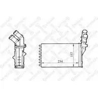 Радиатор печки, теплообменник STELLOX 10-35158-SX OFQTW CJ S2I Citroen Xantia 1 (X1, X2) Универсал 1.8 i 101 л.с. 1995 – 1998