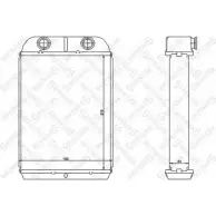 Радиатор печки, теплообменник STELLOX Fiat Bravo (198) 2 Хэтчбек 1.6 D Multijet 115 л.с. 2008 – 2025 8BZ3U XD3 6K 10-35166-SX