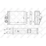 Радиатор печки, теплообменник STELLOX VGW0Q Fiat 500 (312) 1 Хэтчбек 1.2 LPG 69 л.с. 2010 – 2024 4L CY9C7 10-35195-SX