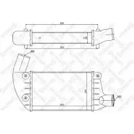 Интеркулер STELLOX 10-40004-SX 3600704 WXZTWI4 U VIEL
