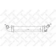 Интеркулер STELLOX X B1CIT1 2B1X6 10-40010-SX Renault Logan (LS) 1 Седан 1.5 dCi 65 л.с. 2011 – 2024