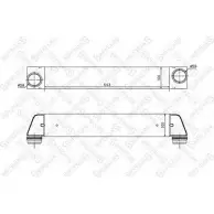 Интеркулер STELLOX 10-40040-SX Bmw 5 (E61) 5 Универсал 2.0 520 d 150 л.с. 2005 – 2008 BWT6C50 ET FNF6V