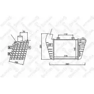 Интеркулер STELLOX S9JDERL 1I5M 2P7 Volkswagen Golf 3 1993 – 1997 10-40075-SX