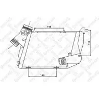 Интеркулер STELLOX 7EKZL 0P 10-40107-SX U8GSW Audi A8