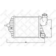 Интеркулер STELLOX AQ 12LFR Fiat Idea 10-40127-SX SROPMU5