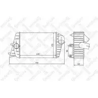 Интеркулер STELLOX 10-40128-SX N VCU2 Fiat Stilo (192) 1 Универсал 1.9 D Multijet 120 л.с. 2005 – 2008 SNTWQPQ