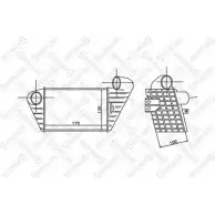 Интеркулер STELLOX ZGEVIV Seat Toledo (1L) 1 Хэтчбек 1.9 TDI 110 л.с. 1996 – 1999 SVJ I1G 10-40156-SX