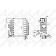 Интеркулер STELLOX W S47MX1 NVIJQH 10-40159-SX Toyota Corolla (E120) 9 Хэтчбек 2.0 D 4D (CDE120) 90 л.с. 2002 – 2006