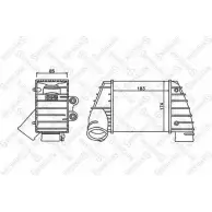 Интеркулер STELLOX 10-40164-SX R34ES2F BD25 BE Audi A3 (8L1) 1 Хэтчбек 1.8 S3 Quattro 224 л.с. 2001 – 2003