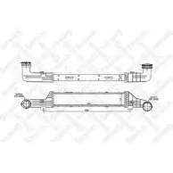 Интеркулер STELLOX 10-40171-SX Mercedes E-Class (W210) 2 Седан 2.2 E 220 CDI (206) 143 л.с. 1999 – 2002 GUP W5 S7O0Y