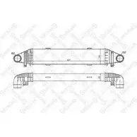 Интеркулер STELLOX 3600925 10-40225-SX VNSCI80 4V PDW