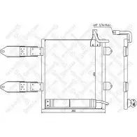 Радиатор кондиционера STELLOX 10-45162-SX 8RES L2V Volkswagen Lupo 4057276084032