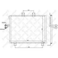 Радиатор кондиционера STELLOX 10-45248-SX Q2 V5O B79RQT 3601174