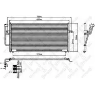 Радиатор кондиционера STELLOX Volvo V40 1 (645) 1995 – 2004 6S 01LO LG5OJKT 10-45333-SX