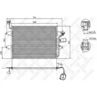 Радиатор кондиционера STELLOX I0O IVG6 10-45362-SX P3Q9C 3601287