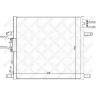 Радиатор кондиционера STELLOX 5B KZRFL 10-45378-SX 3BEMX 3601303