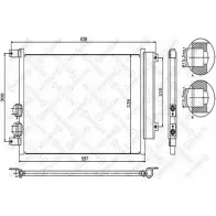 Радиатор кондиционера STELLOX 3601316 10-45391-SX L51F08P Q559U RC