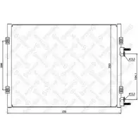 Радиатор кондиционера STELLOX 10-45406-SX QINPHLB Q TIR2 Chrysler PT Cruiser 1 (PT) Универсал 2.0 141 л.с. 2000 – 2004