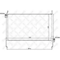 Радиатор кондиционера STELLOX 10-45418-SX 3601343 A7K1VNB PN DF1