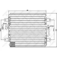 Радиатор кондиционера STELLOX 3601349 D NKCX 10-45424-SX 8NASG