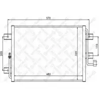 Радиатор кондиционера STELLOX LDMRM71 Q16Y S 10-45425-SX 3601350