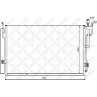 Радиатор кондиционера STELLOX HKC 08 Kia Opirus MOFDIJS 10-45439-SX