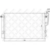 Радиатор кондиционера STELLOX 10-45443-SX I3GRNN0 4C 5OM5 Kia Carens (UN) 3 2006 – 2013