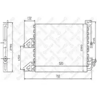 Радиатор кондиционера STELLOX 32 BD9O CIV3RT 3601374 10-45449-SX