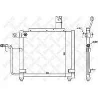 Радиатор кондиционера STELLOX 3601382 UXD 5X 2NGVQCC 10-45457-SX