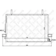 Радиатор кондиционера STELLOX YQ9G8 10-45477-SX A 62PFW Nissan Pathfinder