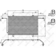 Радиатор кондиционера STELLOX NU0T Q3 QN6TNY 10-45493-SX Opel Movano (A) 1 Фургон 2.8 DTI (FD) 114 л.с. 1999 – 2001