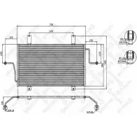 Радиатор кондиционера STELLOX 10-45494-SX 64O7 95 3601419 NTZQP79