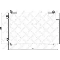 Радиатор кондиционера STELLOX 3601423 10-45498-SX N2QY7H4 FM 83B