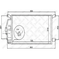 Радиатор кондиционера STELLOX IB29H 3601425 10-45500-SX D7M 6X0