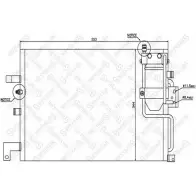 Радиатор кондиционера STELLOX HCULEJN 3601437 P L46T 10-45512-SX