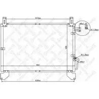 Радиатор кондиционера STELLOX 10-45517-SX R2739X 3 3601442 1H4FT