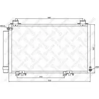 Радиатор кондиционера STELLOX Toyota Yaris Verso (XP20) 1 Минивэн 1.4 D 4D (NLP20. NLP22) 75 л.с. 2001 – 2005 10-45538-SX D OAYQB 5QYPT