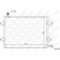Радиатор кондиционера STELLOX 1K GP8IO Volkswagen Golf 4 (1E7) Кабриолет 2.0 115 л.с. 1998 – 2002 SVEXN4M 10-45541-SX