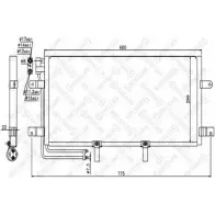 Радиатор кондиционера STELLOX Volkswagen Transporter (T4) 4 Автобус 1.9 TD 68 л.с. 1992 – 2003 10-45544-SX E T82J BGH99W