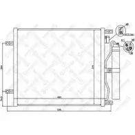 Радиатор кондиционера STELLOX 10-45547-SX 1BX8W 3601472 F IQ9E